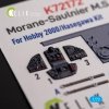 Kelik K72172 Morane-Saulnier M.S.406 - interior 3D decals for Hobby 2000/Hasegawa kit (1/72)